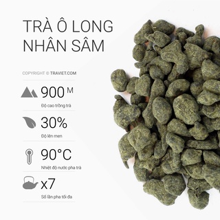 Quà Tặng Người Lớn Tuổi/Phụ Nữ - Trà Ô Long Nhân Sâm – Hương Thơm Bùi, Dễ Uống