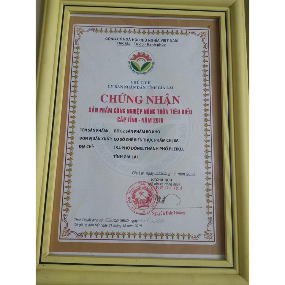 Bò Khô Sợi 500g Bò khô xé sợi Đặc Sản Tây Nguyên Chị Ba Gia Lai