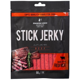 Bánh thưởng treat snack que thịt bò cho chó Bowwow Beef Stick Jerky 90g