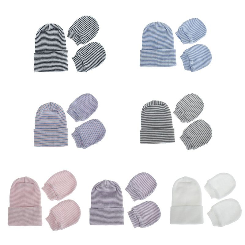 Set 2 Găng Tay Cotton Chống Cào Dành Cho Bé