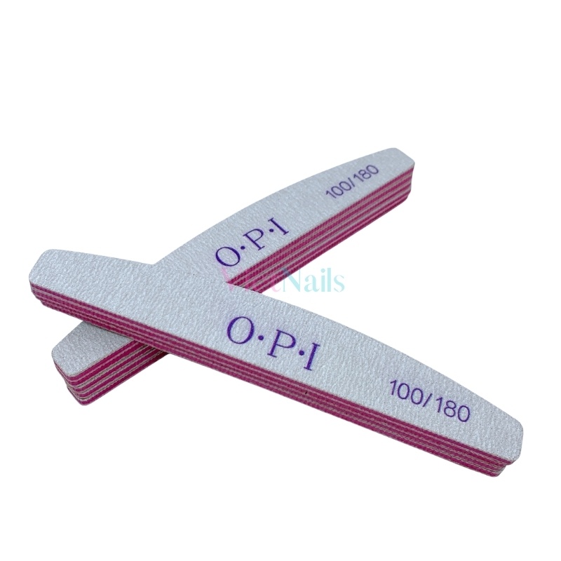 Dũa Móng Gel Móng Bột Đắp DIP OPI Nhám 100/180, Dũa Cong Bầu