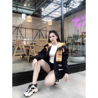 Áo khoác kaki nữ đẹp phối màu cực hot