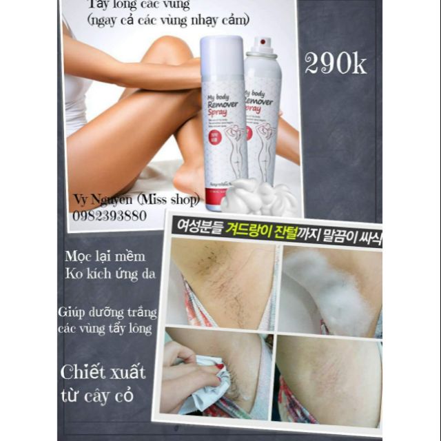 Tẩy lông hiệu Augenblick My Body Remover Spray dạng xịt