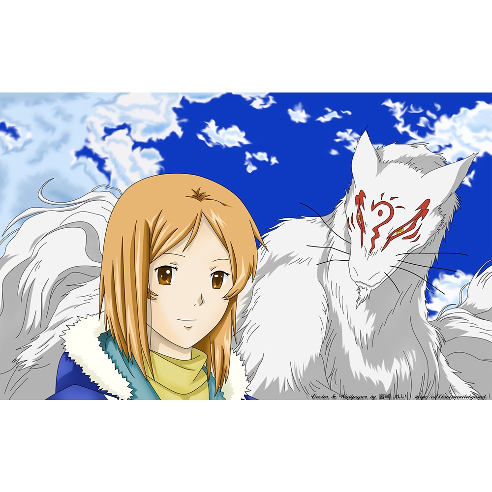 Poster A3 dán tường Anime, decal 30x42 trang trí có keo Natsume Book of Friends Wallpapers 1