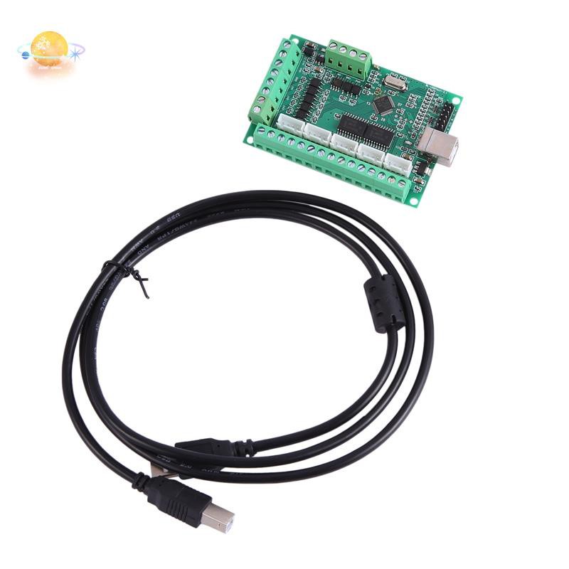 CNC USB MACH3 100Khz Breakout Board 5 Axis Interface Driver Motion Controller