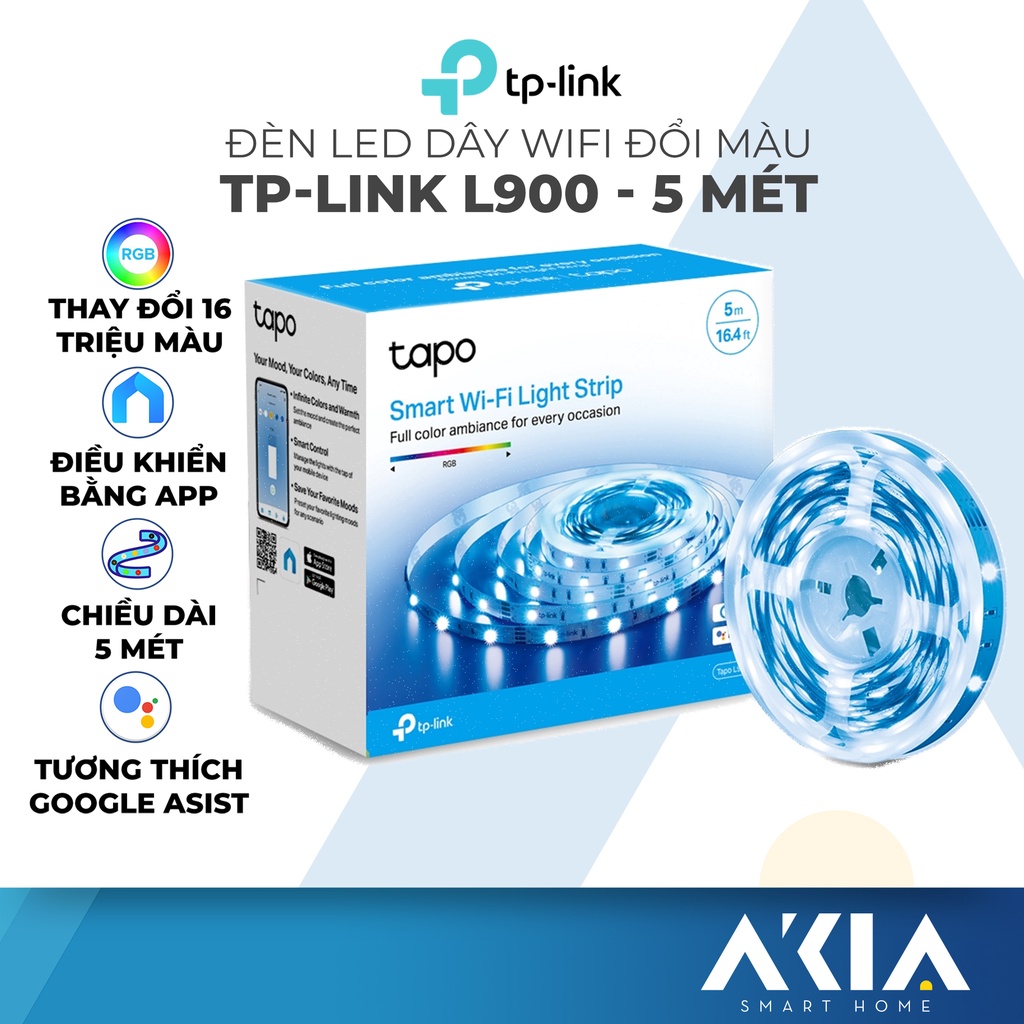 Đèn LED Dây TP-Link Tapo L900-5/ Tapo L920-5 kết nối Wifi, thay đổi 16 triệu màu, dài 5 mét, điều khiển bằng app Tapo