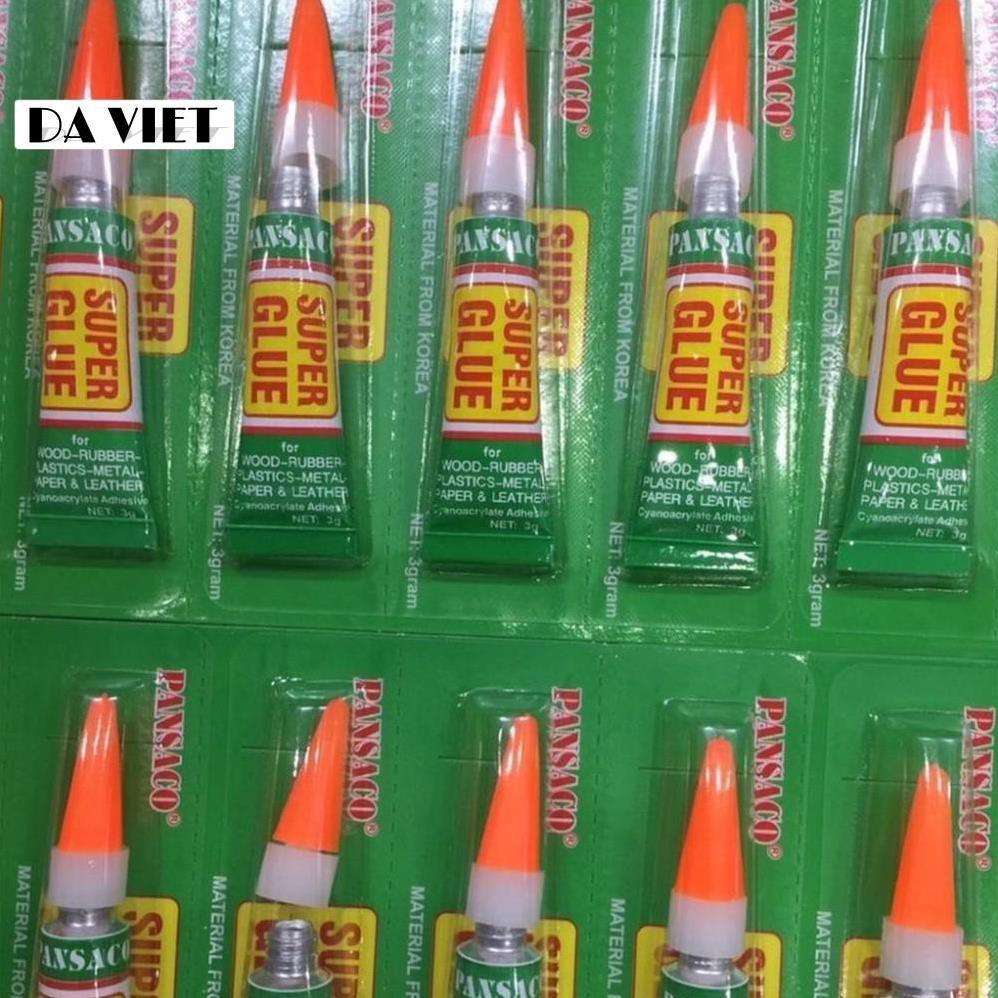 Keo dán siêu dính SUPER GLUE chính hãng 100% PANSACO thuận tiện xử lý giày dép hư hỏng siêu nhanh, Cực Dính
