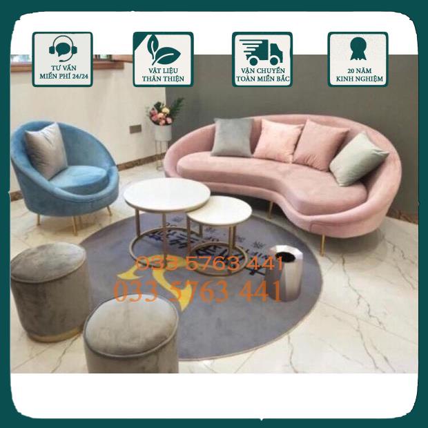 Mẫu văng sofa chuối - ghế sofa nỉ phong cách Ngọc Trinh nhiều màu sắc ảnh thật tại xưởng không qua trung gian