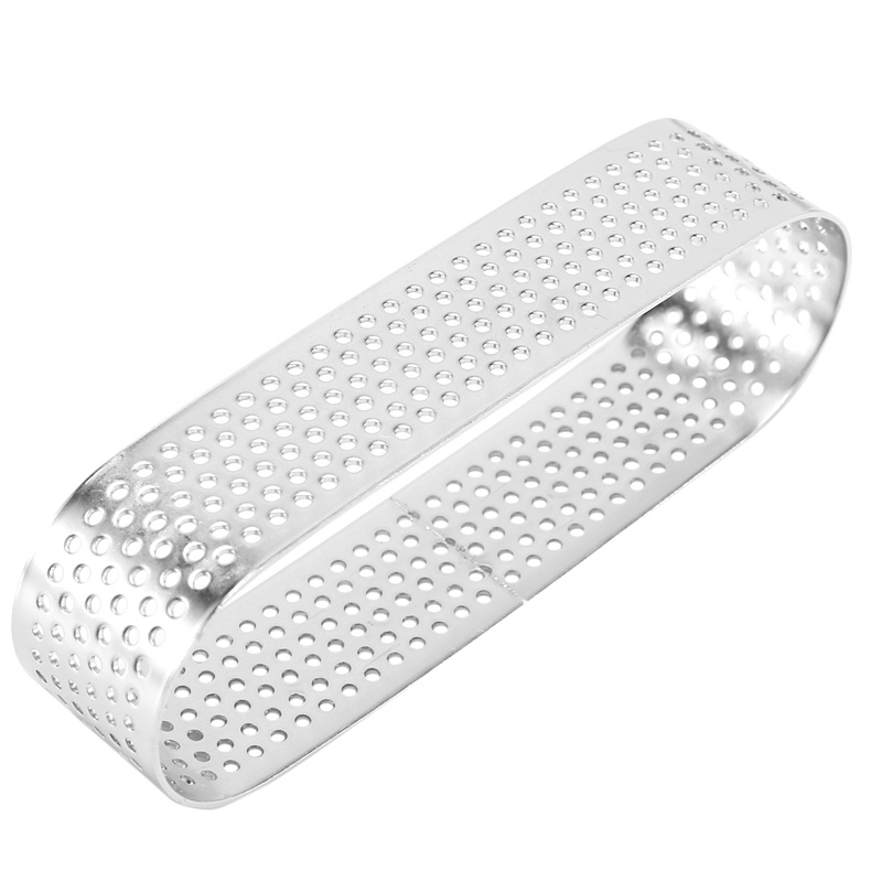 Bộ 8 Khuôn Làm Bánh Tart Hình Oval Bằng Thép Không Gỉ