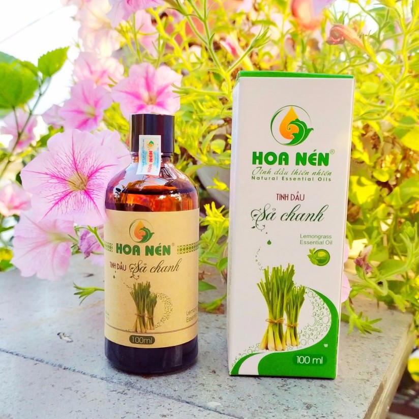 Tinh dầu Sả Chanh Hoa Nén 100ml  - Tinh dầu sả thiên nhiên nguyên chất