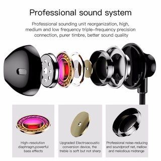 Tai nghe dây chân tròn 3.5mm baseus encok h06 có mic cho iphone ipad androi samsung xiaomi oppo chính hãng baseus