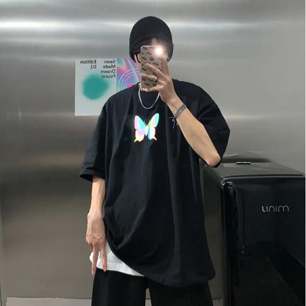 Áo thun Stee Phản quang BUTTERFLY Unisex