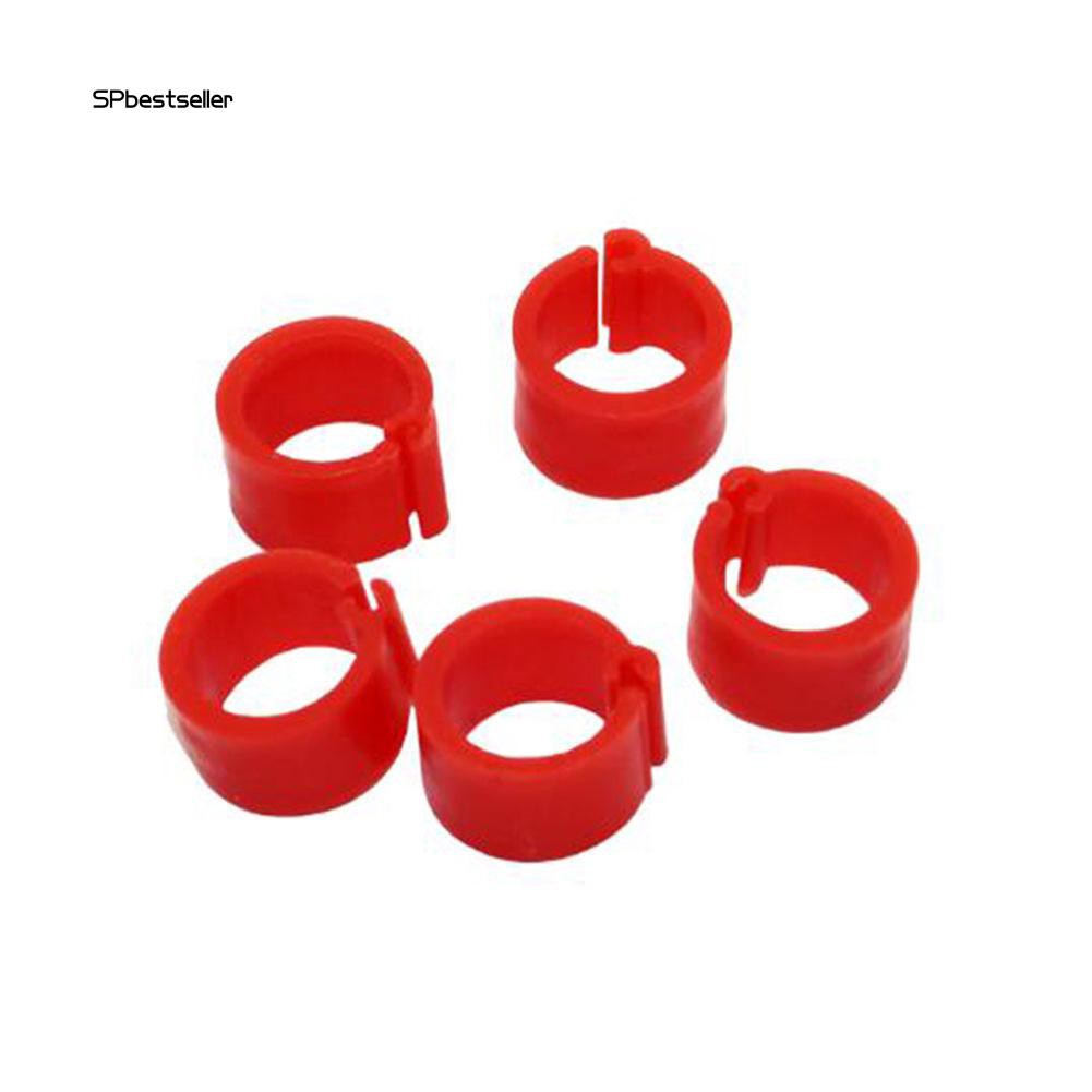 Set 100 vòng chân cho chim vẹt 8mm bằng nhựa tiện dụng