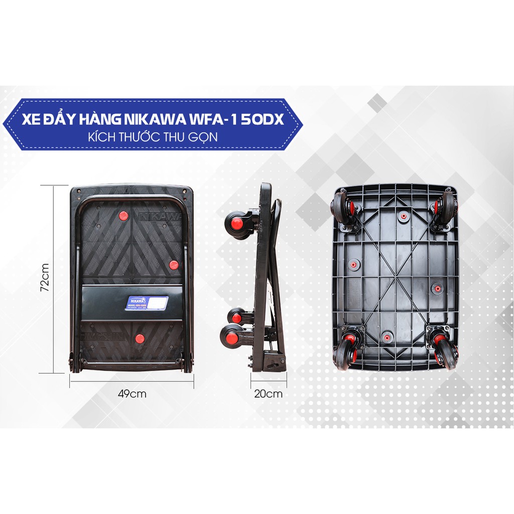 Xe đẩy hàng Nikawa WFA-150DX