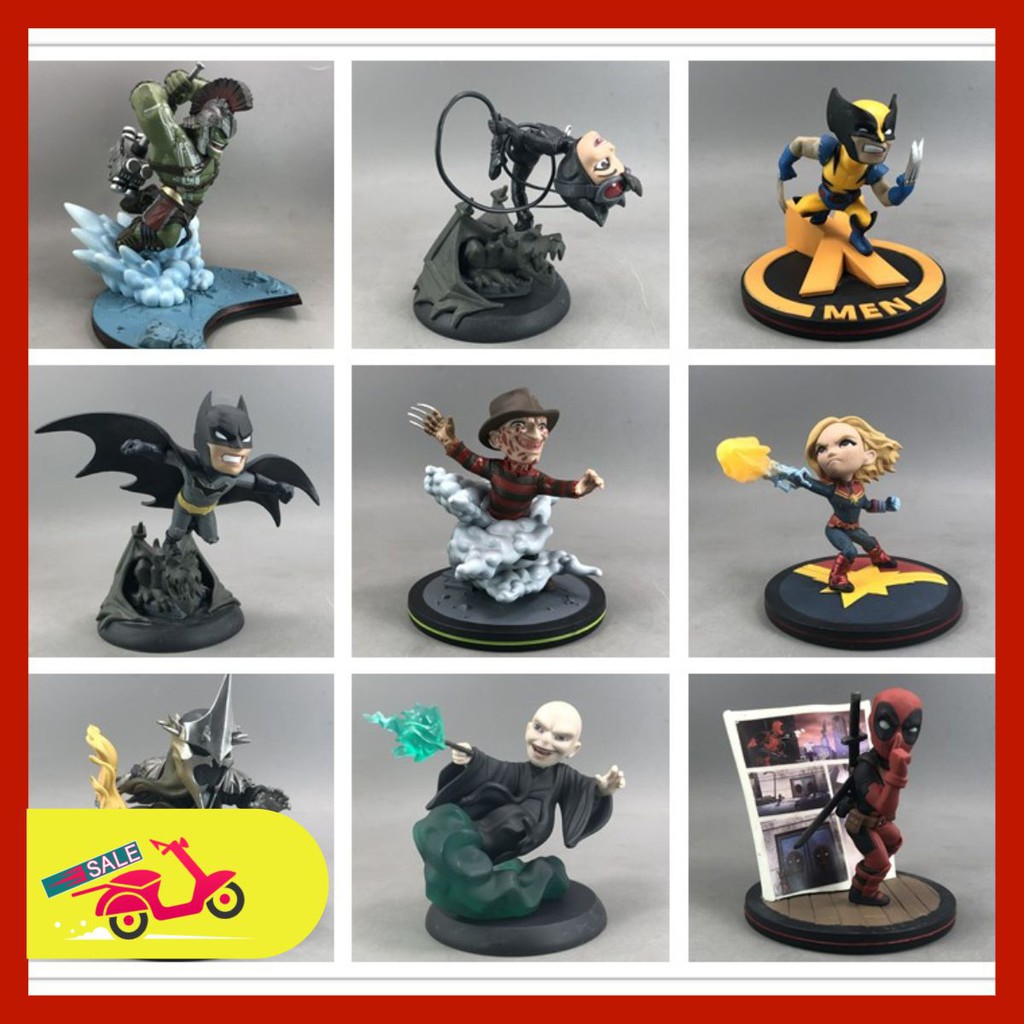 [XẢ HÀNG] Mô hình Chibi nhân vật Avengers, Hulk, Deadpool, Batman, Harry Potter hàng chính hãng QMX siêu đẹp