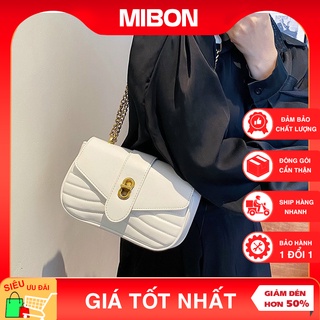 Túi xách nữ đẹp, túi đeo chéo nữ nắp V khóa xoay cao cấp thời trang sang trọng