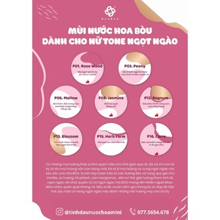 [NƯỚC HOA BÒU] Tinh dầu nước hoa lăn 5ml