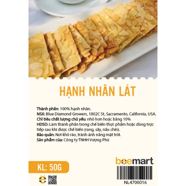 Hạnh nhân lát 50g | BigBuy360 - bigbuy360.vn