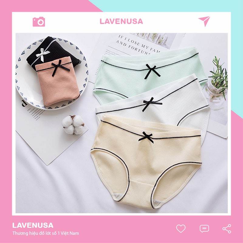 Quần lót nữ len tăm cotton kháng khuẩn nâng mông co giãn 4 chiều QL20