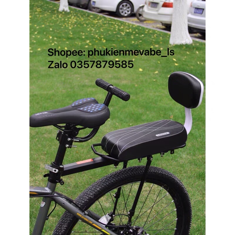 Yên sau xe đạp có tựa lưng chống thấm nước