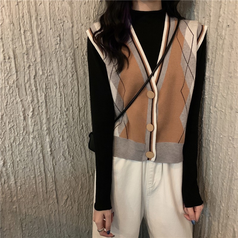 Áo Khoác Cardigan Dệt Kim Cổ Chữ V Phong Cách Hàn Quốc Cho Nữ | BigBuy360 - bigbuy360.vn