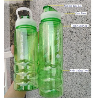 Bình đựng nước uống trong suốt dung tích 700ml/ 1000ml chính hãng duy tân