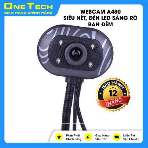 [Mã ELORDER5 giảm 10K đơn 20K] [Siêu rẻ] Webcam A480, Siêu Nét, Đầy Đủ Đèn LED sáng rõ ban đêm | BigBuy360 - bigbuy360.vn