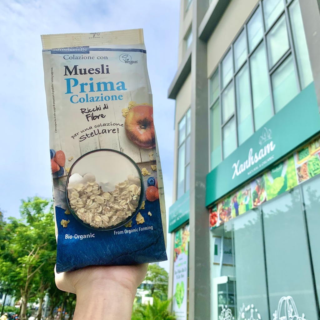 Ngũ Cốc Muesli Hữu Cơ đủ vị Sottolestelle 350gr - XanhSam Organic