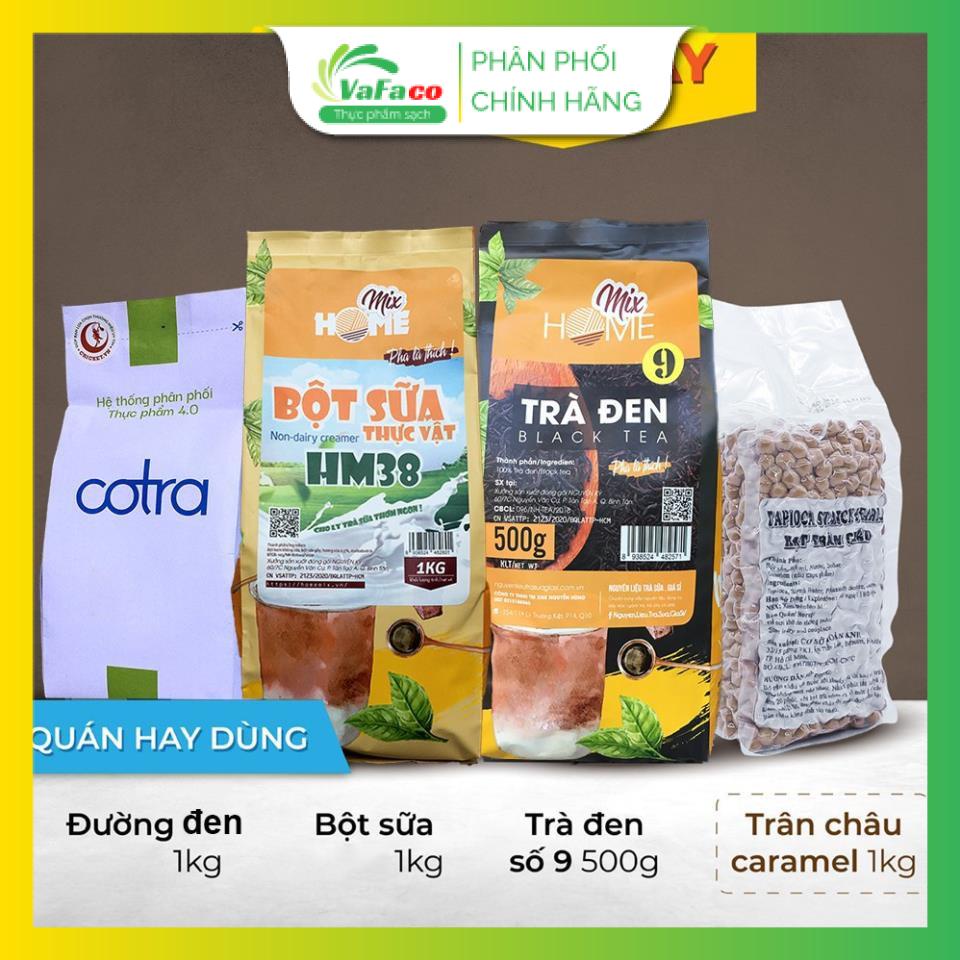 COMBO TRÀ SỮA BÁN CHẠY – QUÁN HAY DÙNG (Trà đen số 9 + Bột sữa HM38 + Trân châu + Đường đen)