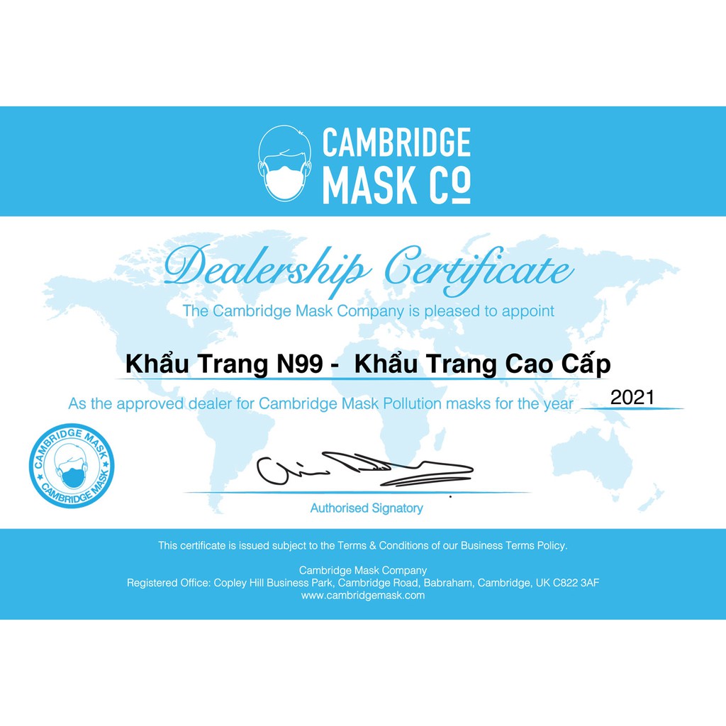 Khẩu trang CAMBRIDGE MASK BASIC N95 Chống bụi siêu mịn pm2.5