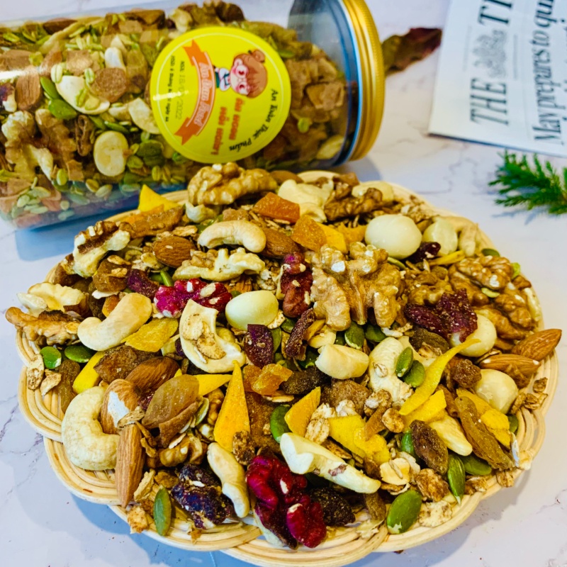 Siêu Hạt - Ngũ Cốc [Thượng Hạng] Nhập Khẩu Hạnh Nhân , Dẻ Cười , Hạt Điều , Macca , Óc Chó Nguyên Chất Giảm Cân Ăn Kiêng