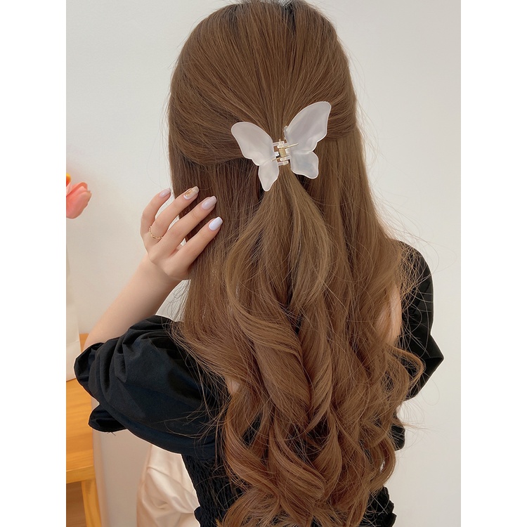 Kẹp Tóc Hình Bướm Trong Suốt Thời Trang Cho Nữ