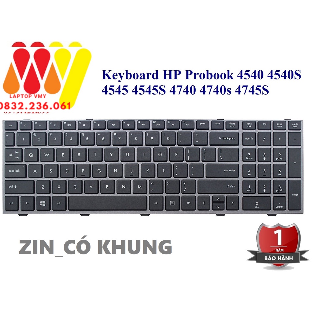 Bàn phím laptop HP Probook 4540 4540S 4545 4545S 4745S- NEW 100%