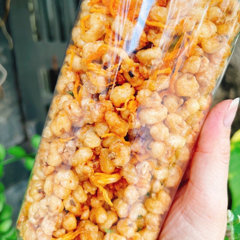 Bắp Chiên Giòn Mắm Lắc Khô Gà Lá Chanh lon 350gr