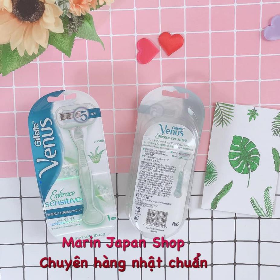 (SALE ) Dao Cạo lông body toàn thân Nữ Gillette Venus Embrace Sensitive nội địa Nhật Bản