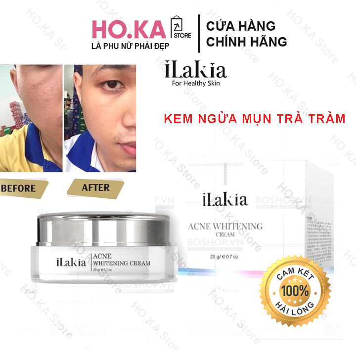 Kem Ngừa Mụn Siêu Tốc Độ Trà Tràm ILAKIA Giúp Giảm Các Loại Mụn Và Bảo Vệ Da Khỏi Vi Khuẩn | BigBuy360 - bigbuy360.vn