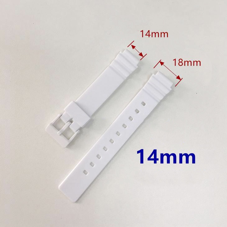 Dây đồng hồ cao su Mềm Casio Lrw-200H 2 màu trắng, đen