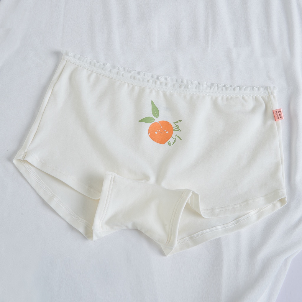Hộp 3 quần lót bé gái cotton boyshort hoạ tiết iBasic PANG020