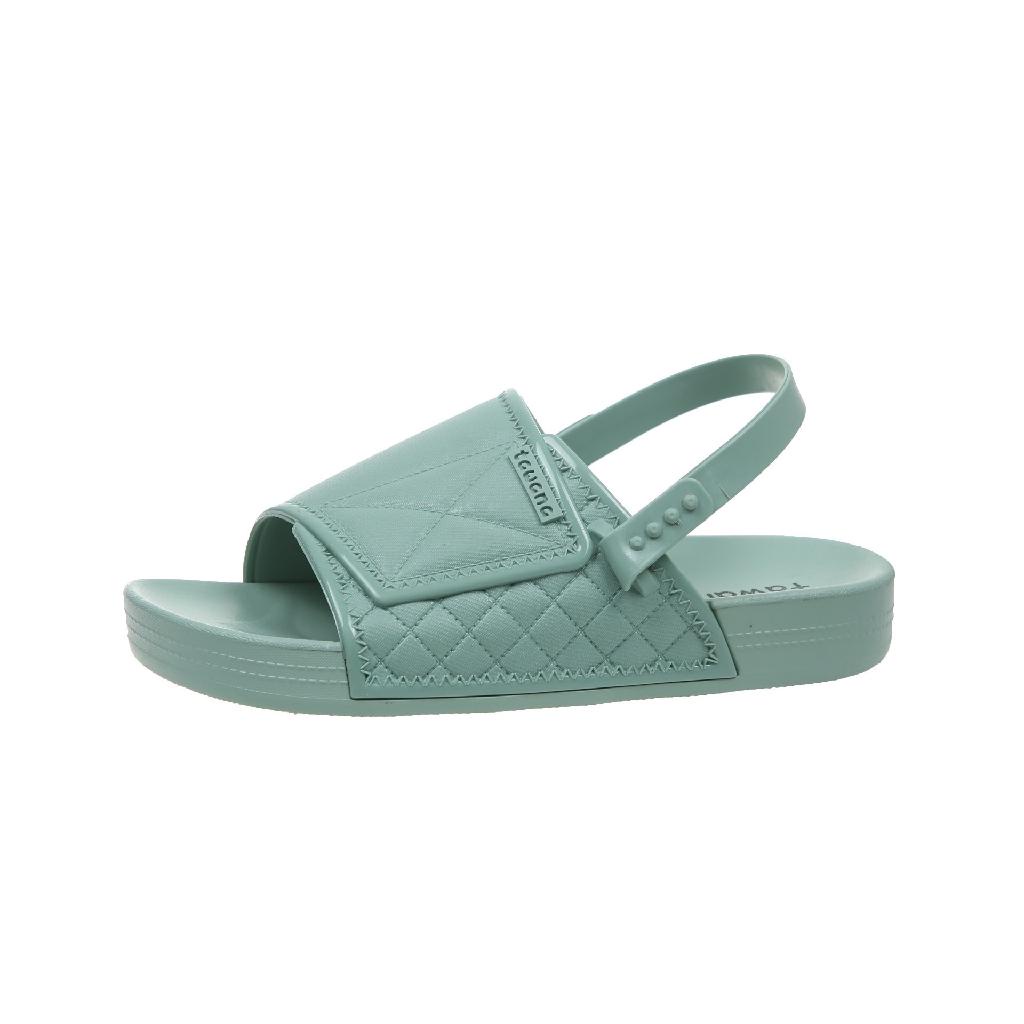 Sandal depsquai ngang nữ độn đế 3p quai ngang thời trang cá tính siêu bền êm chân đi được 2 kiểu, đi nước thoải mái-SB24