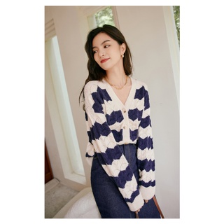 S338 cardigan len xuất dư của eifini