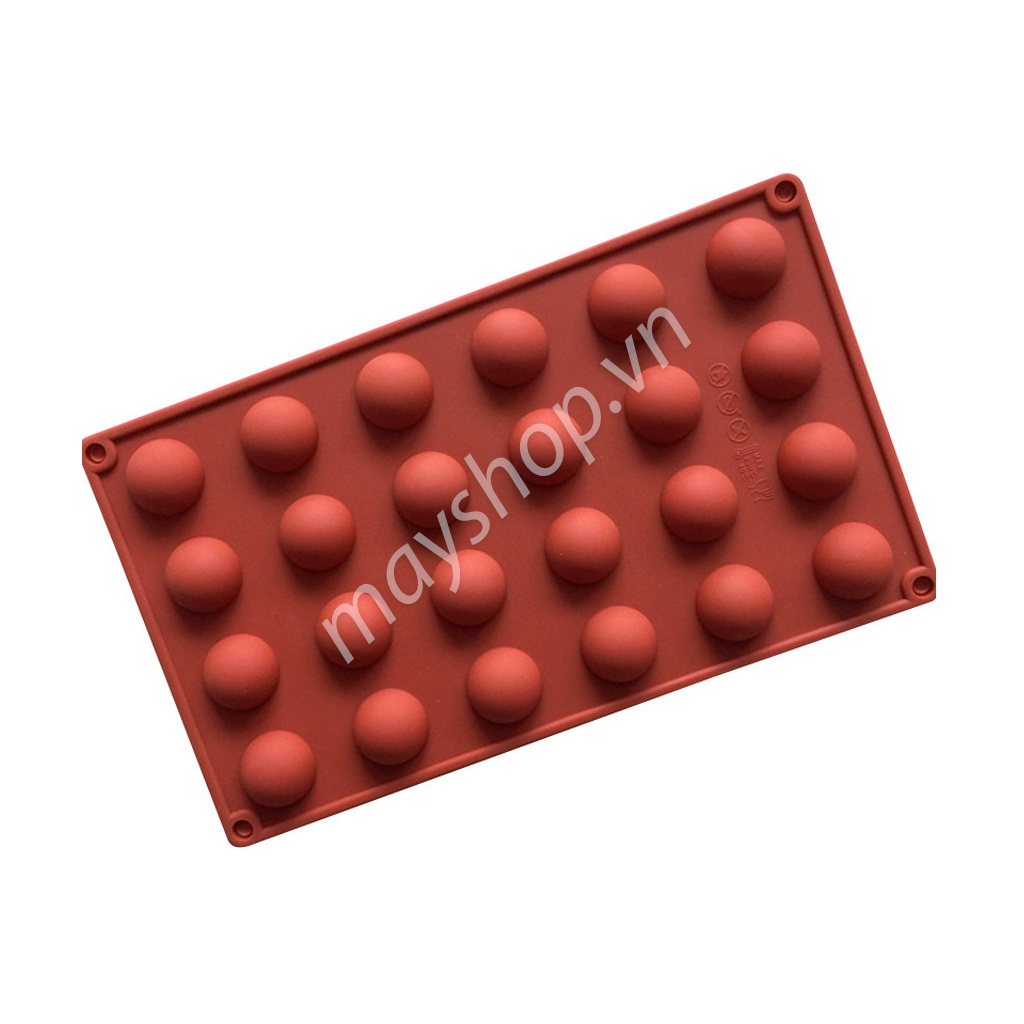 Khuôn silicone 24 bán cầu nhỏ