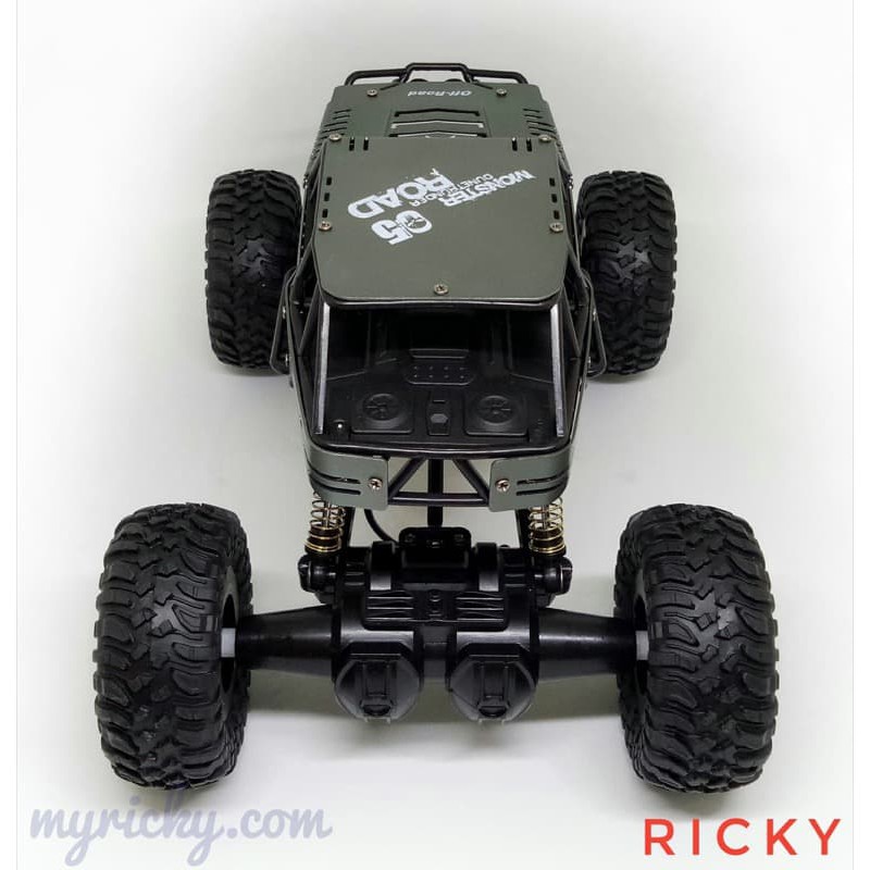 XE ĐỊA HÌNH ĐIỀU KHIỂN ROCK CRAWLER vỏ thép lốp cao Su SIÊU KHỎE OFF ROAD - PIN SẠC