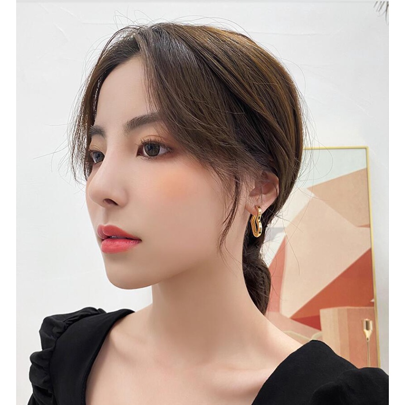 【THEO DÕI cửa hàng của chúng tôi -10K trừ 5K】Hoa tai vàng tình yêu mới của Hàn Quốc năm 2021