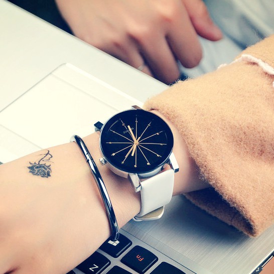 Đồng hồ thời trang nam nữ QUARTZ thạch anh dây da cực đẹp | BigBuy360 - bigbuy360.vn