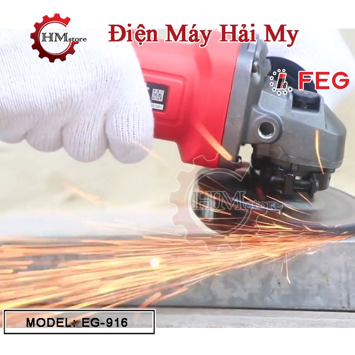 Máy cắt sắt cầm tay FEG917, công suất 900w - Máy mài góc, mài mài 100 - Bảo hành 6 tháng