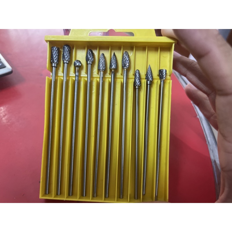 Bộ mài hợp kim dài cán 3ly 3x6x100