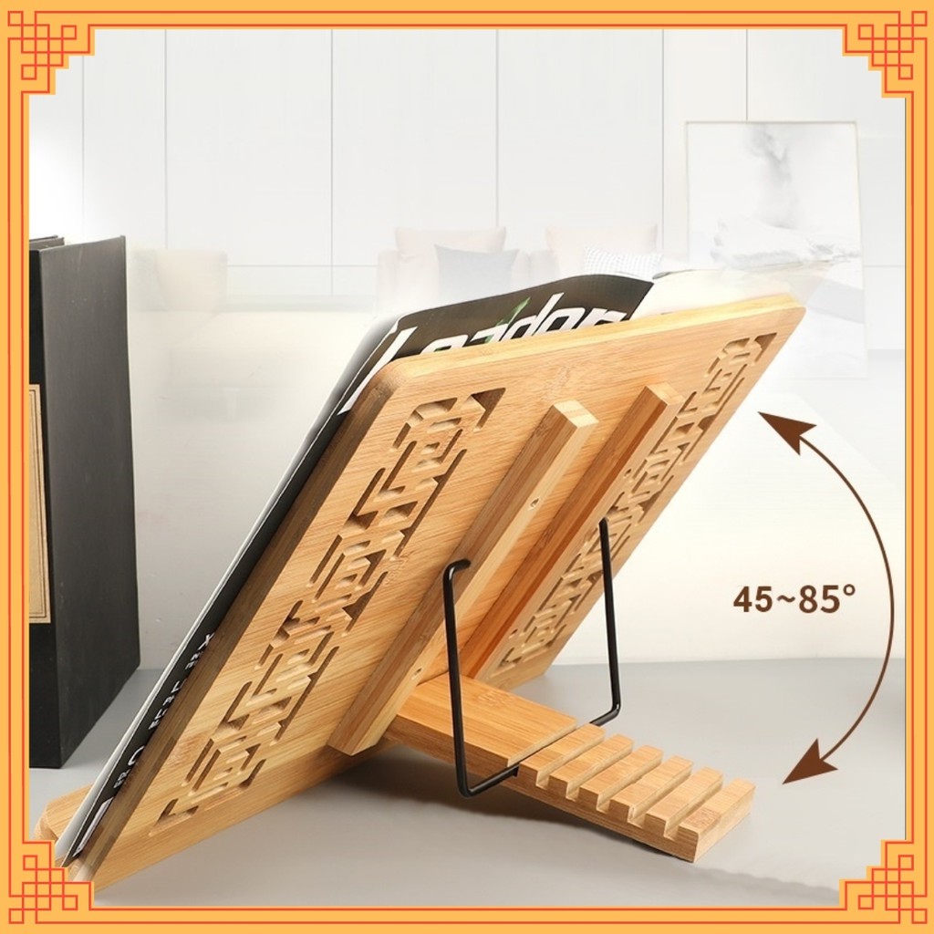 Kệ đọc kinh Phật bằng gỗ khắc hình shop Diệu Tâm