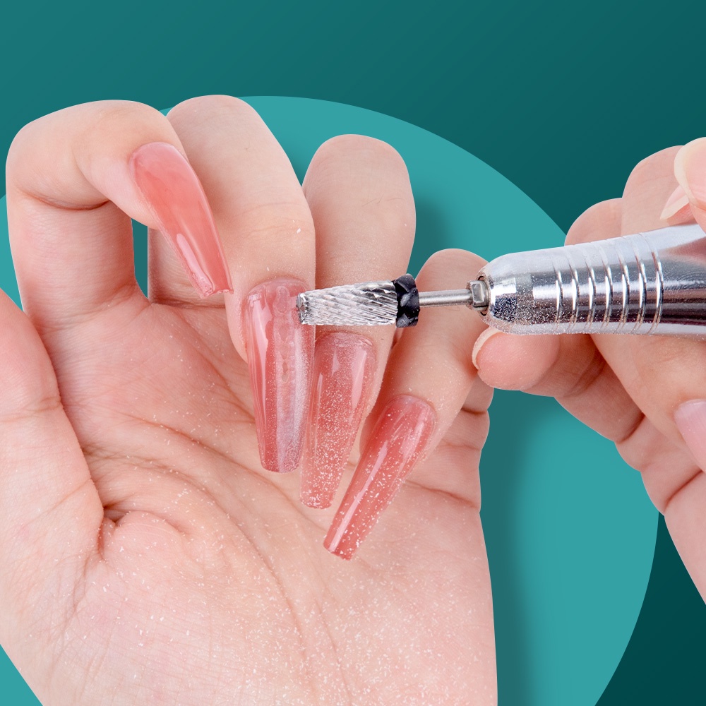 Mũi Khoan Móng Tay 5 Trong 1 An Toàn Bằng Cacbua Kèm Mũi Khoan Cắt Cacbua Dùng Để Loại Bỏ Sơn Móng Gel