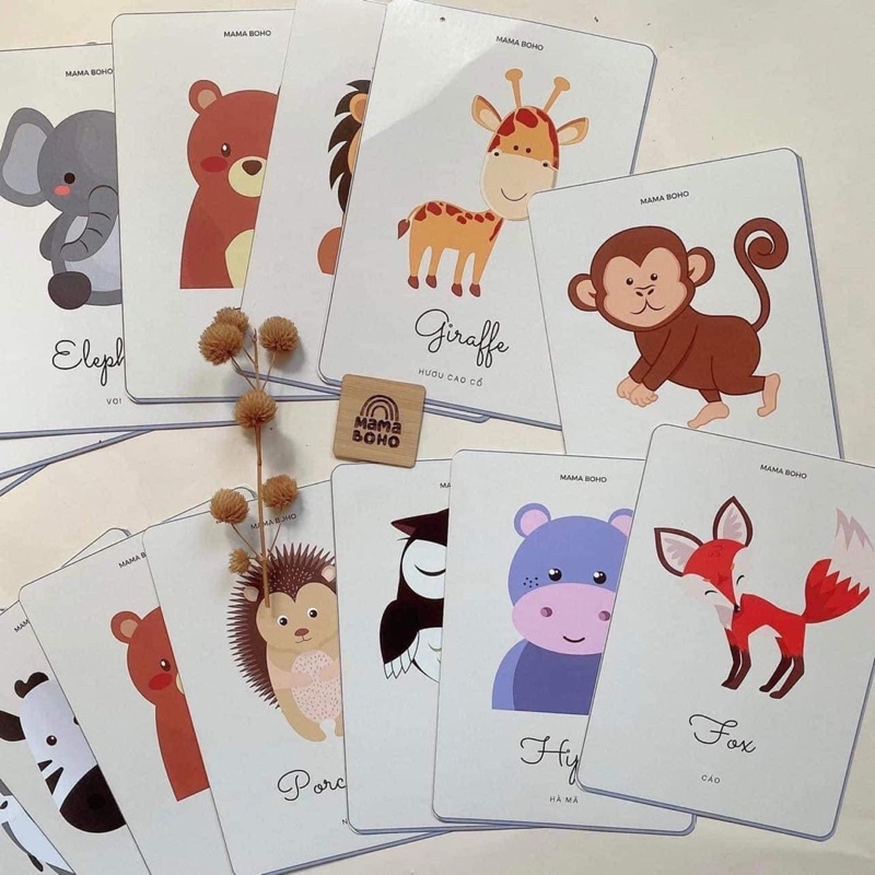 ❤Flash card ❤Thẻ học thông minh cho bé phong cách Hàn Quốc
