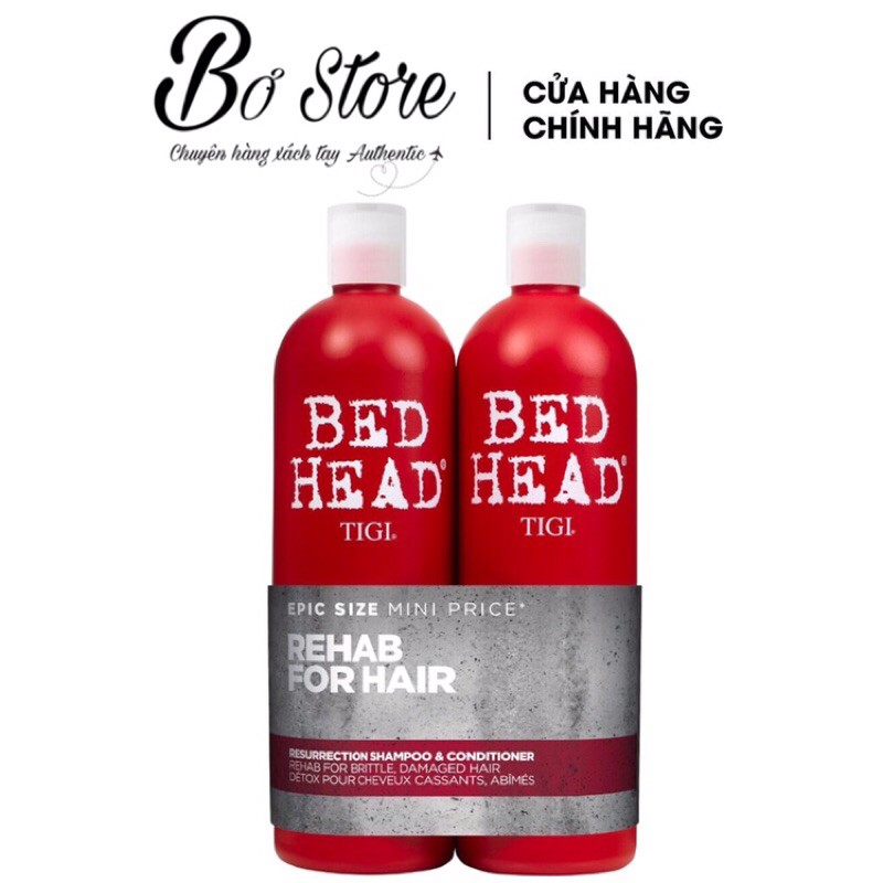 [AUTHENTIC] Bộ xả gội Tigi Đỏ Mỹ 1500ml